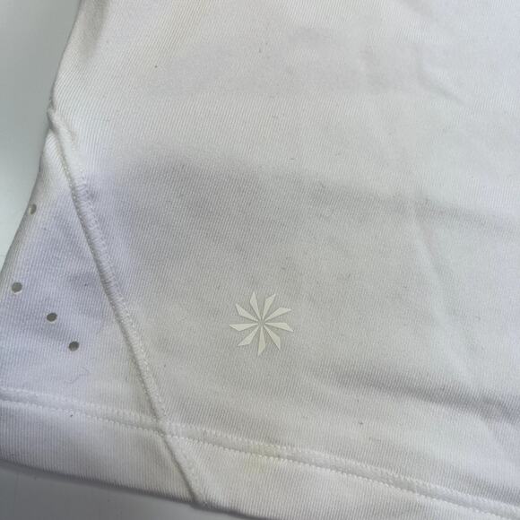 Athleta XS Crop Tank Top Shanti Yoga Tank Bright White Athletic Workout Shirt - Picture 6 of 12